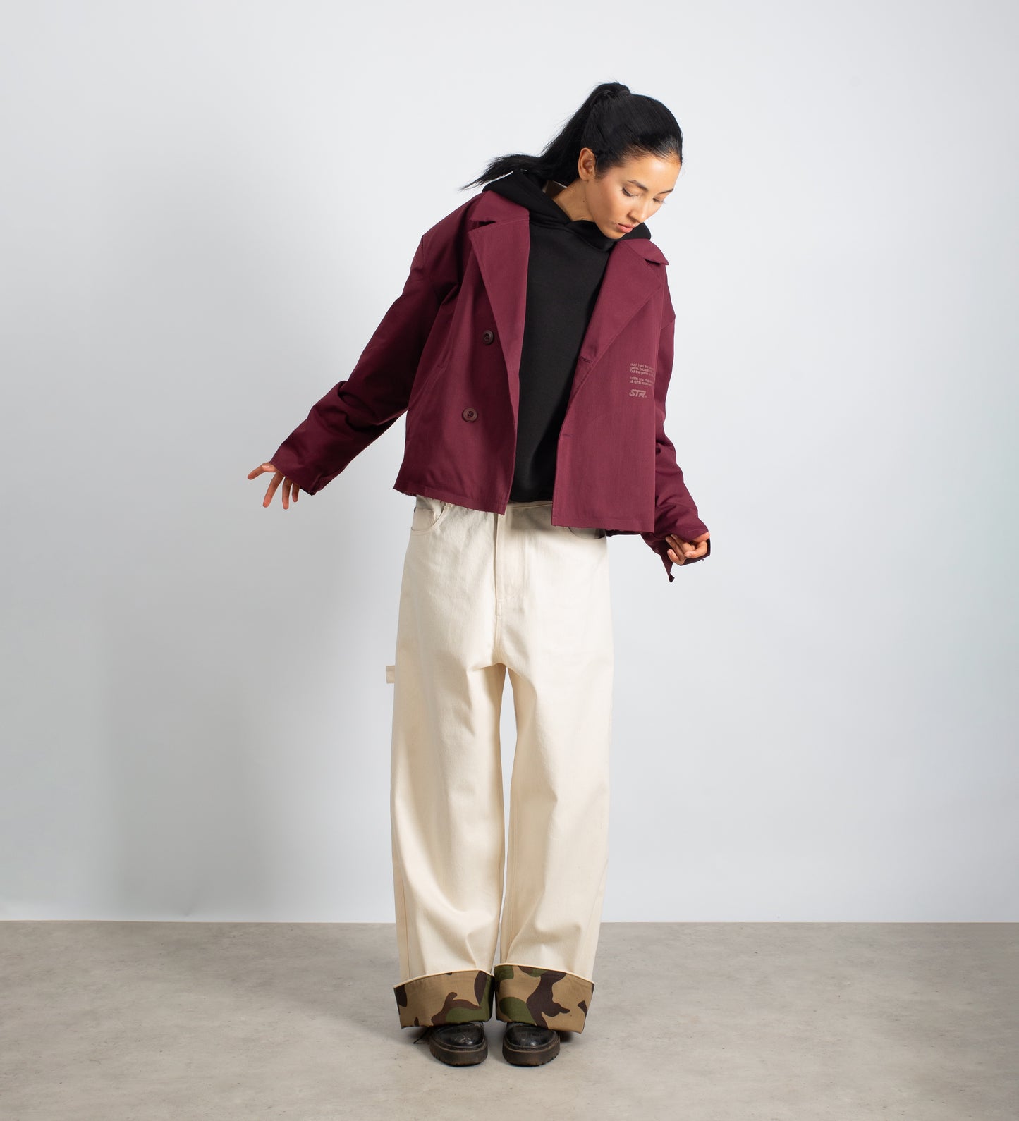 STRTN® MILITIA BAGGY PANTS – Cream