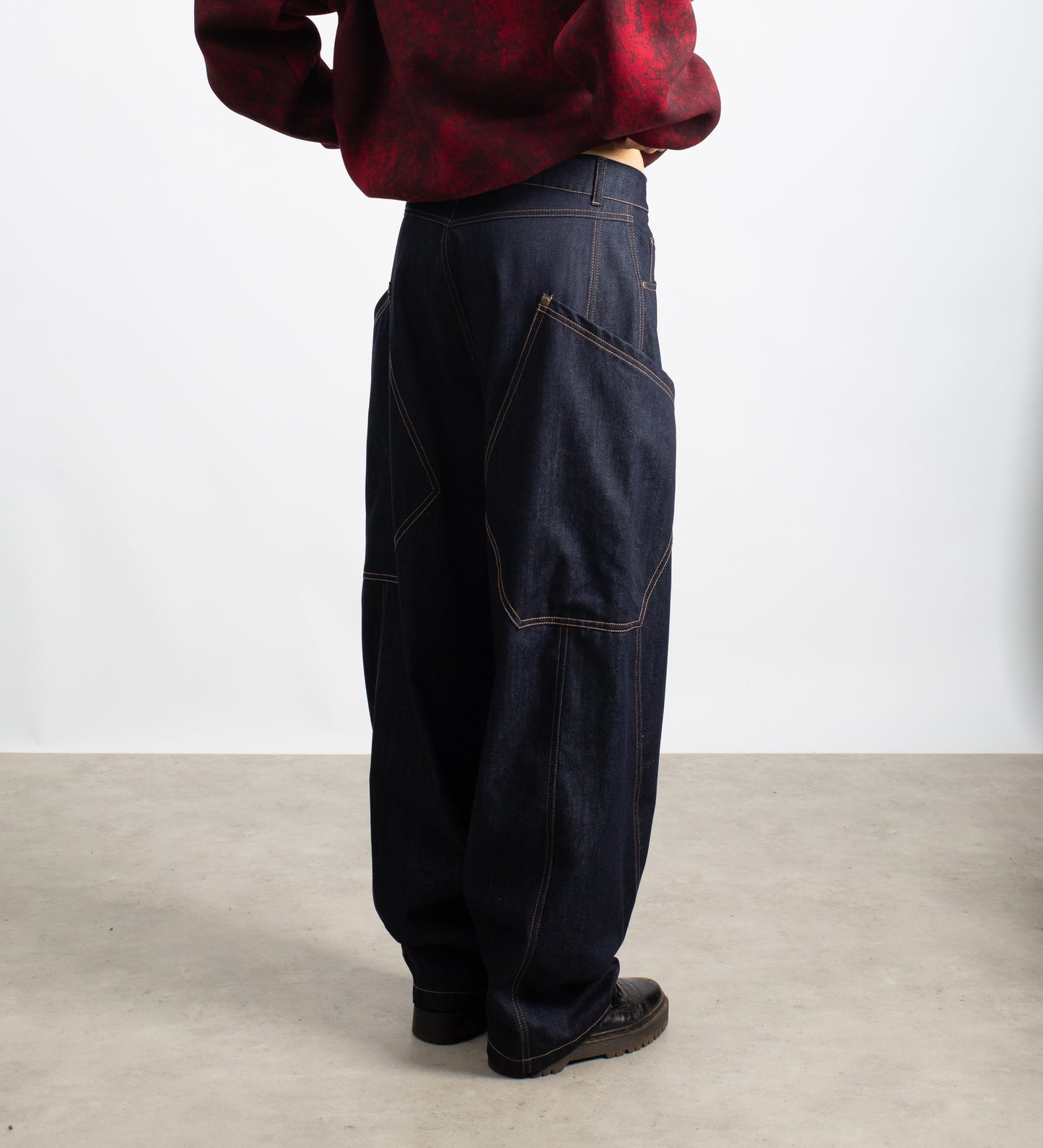 CRTV DEPT. RAW BAGGY DENIM – Blue