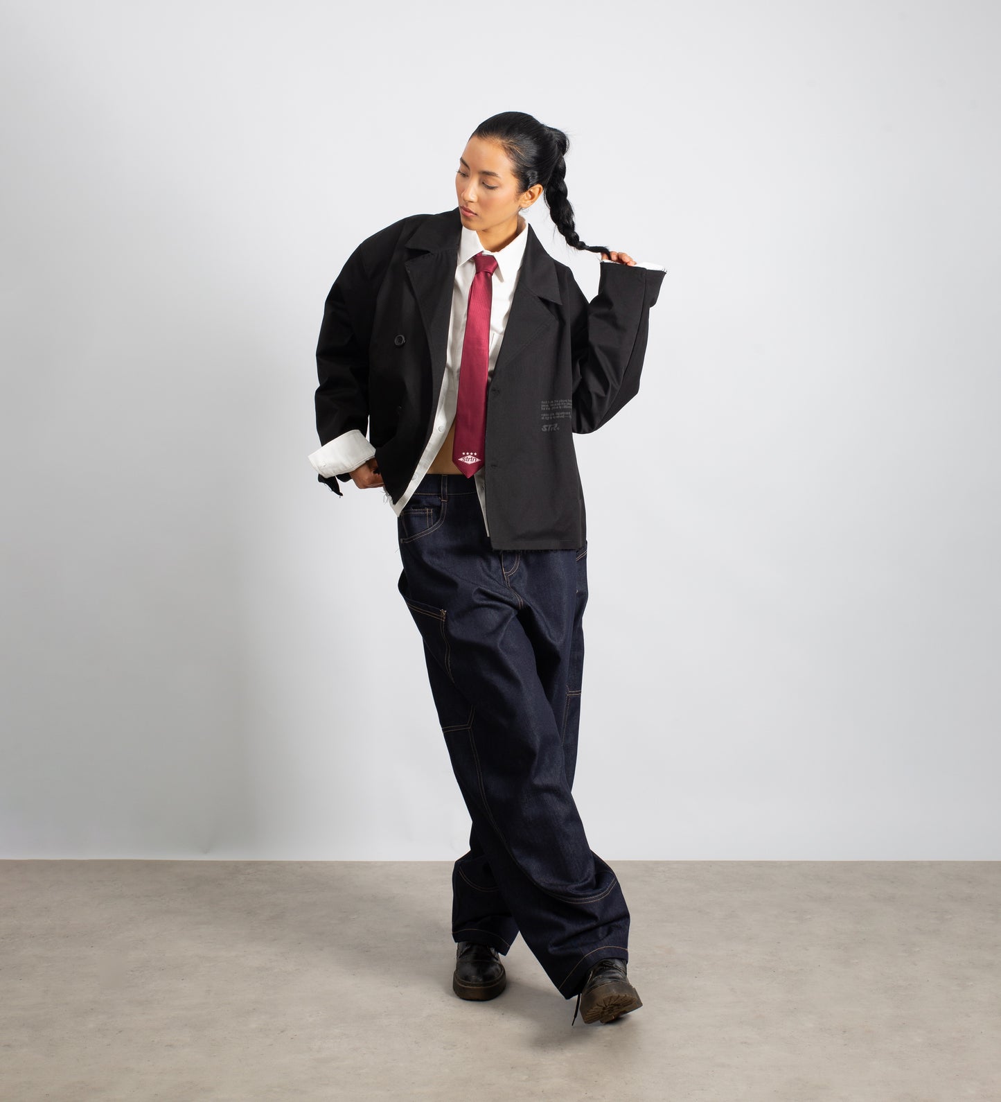 CRTV. DEPT PRINTED TIE – Burgundy