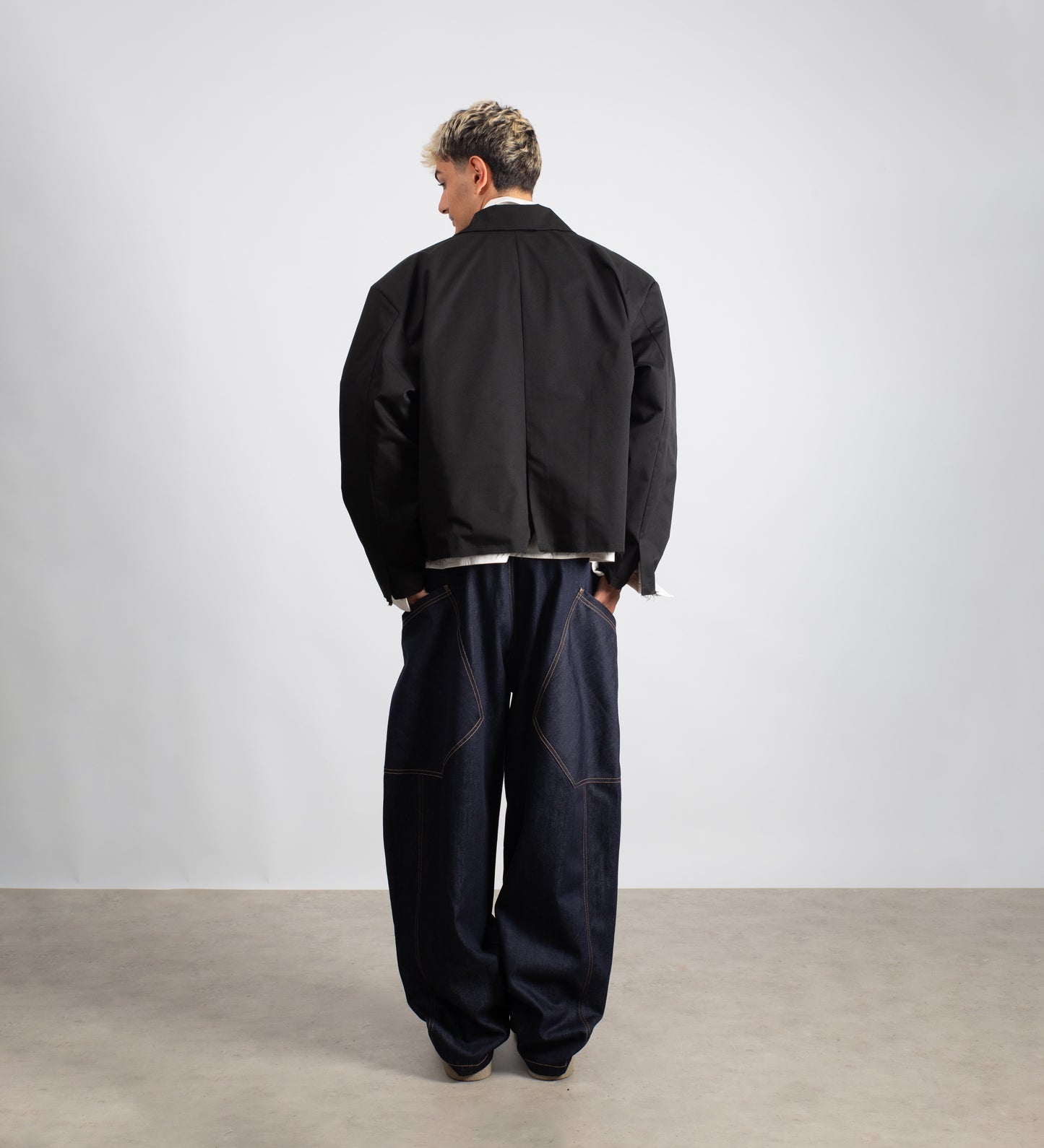 CRTV DEPT. RAW BAGGY DENIM – Blue