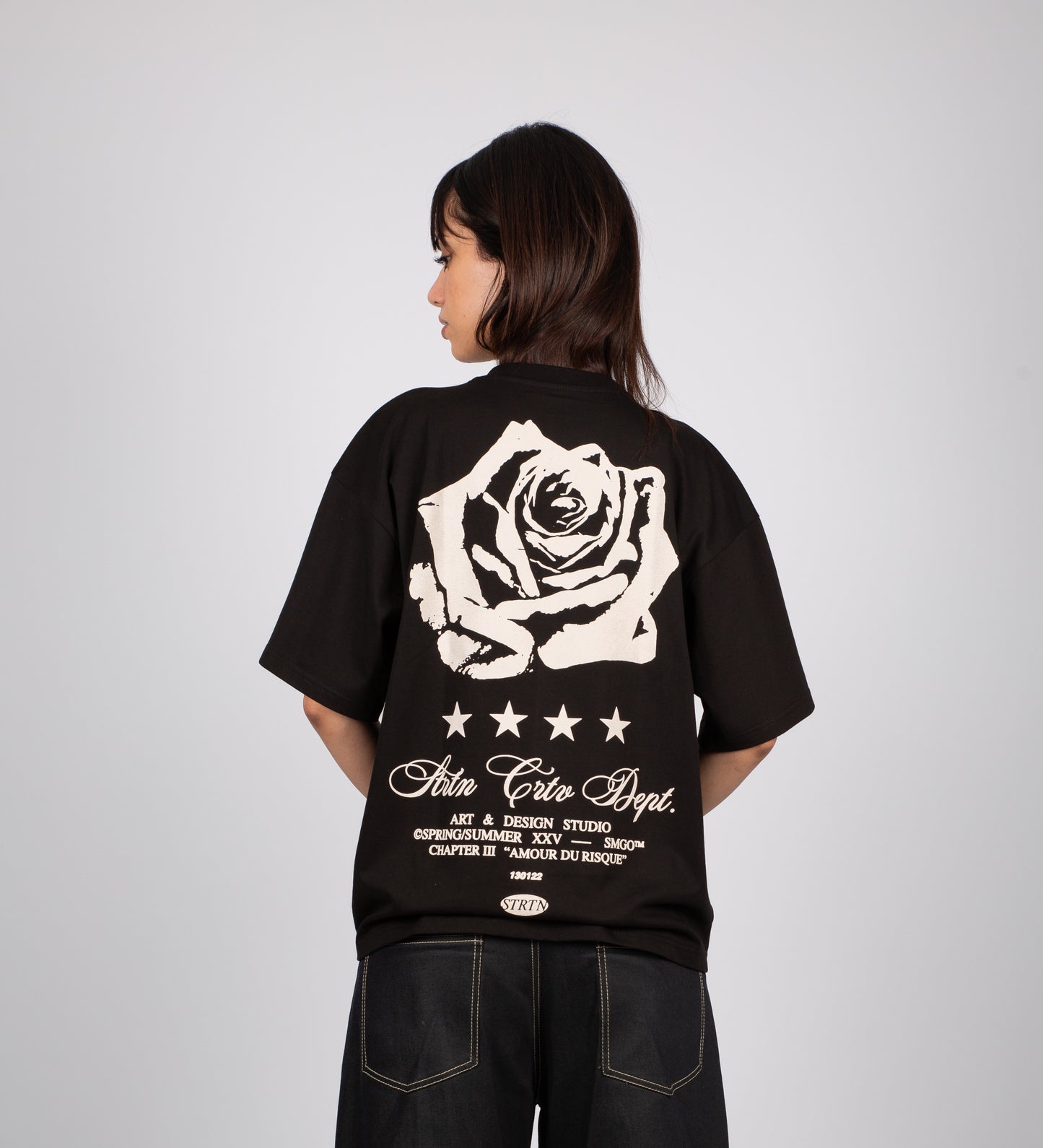 T-SHIRT AMOUR DU RISQUE V2 – Noir