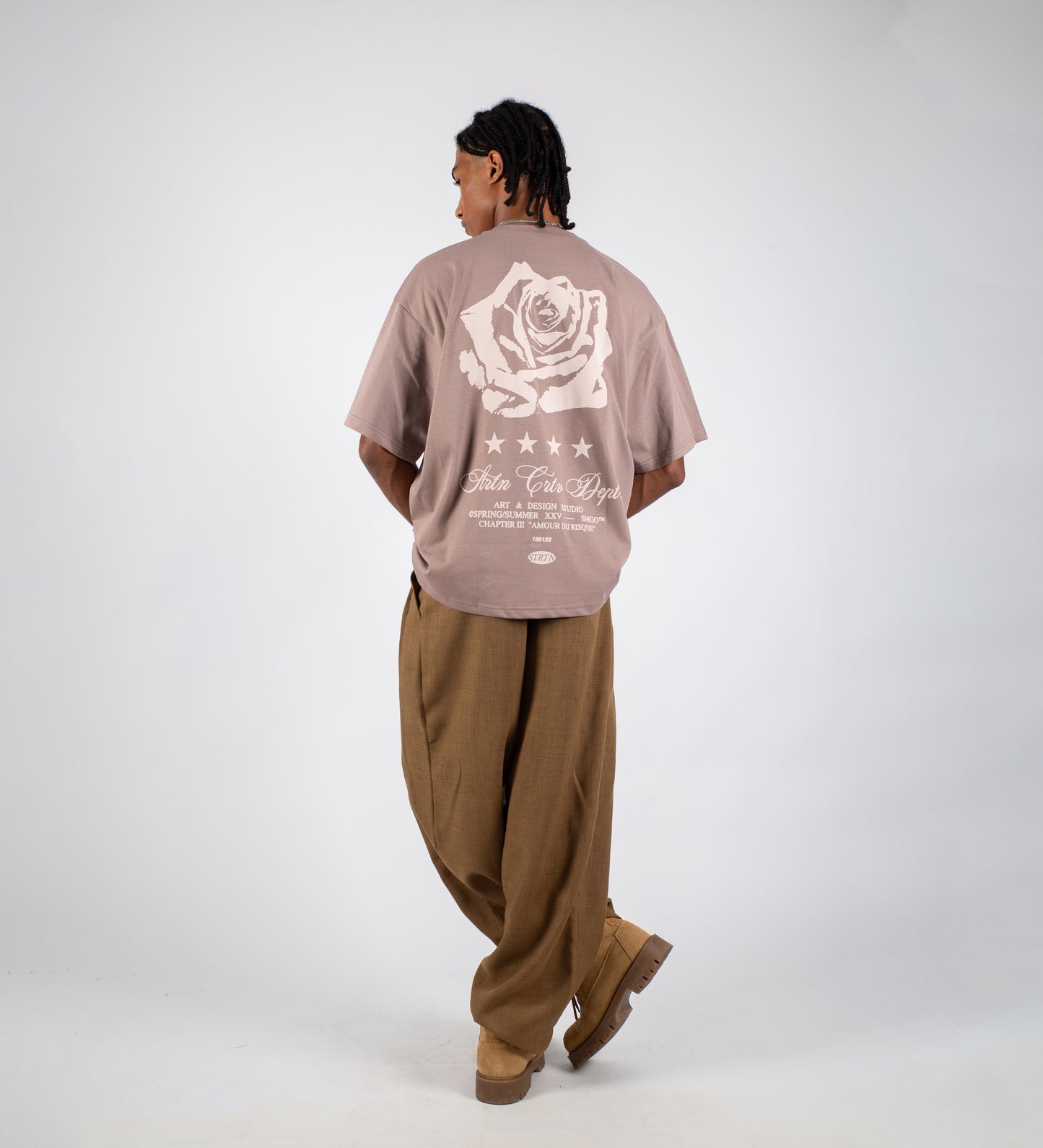 AMOUR DU RISQUE T-SHIRT V2 – Tobacco
