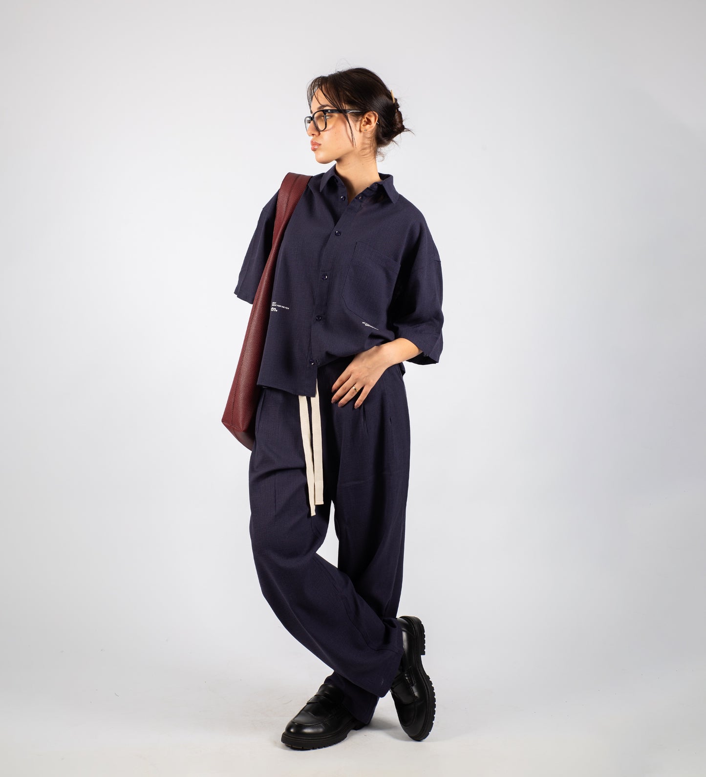 FOR THE FEW LINEN SHIRT – Midnight Blue