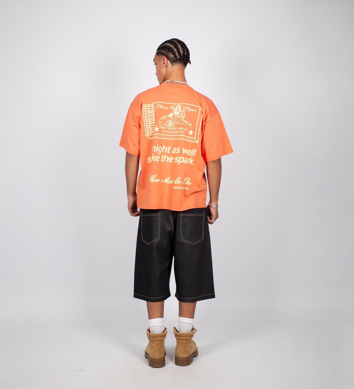 STRIKE THE SPARK T-SHIRT – Peach