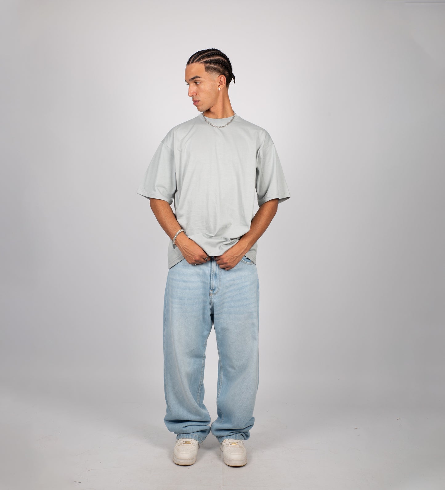 T-SHIRT CONQUER ALL T-SHIRT – Gris clair