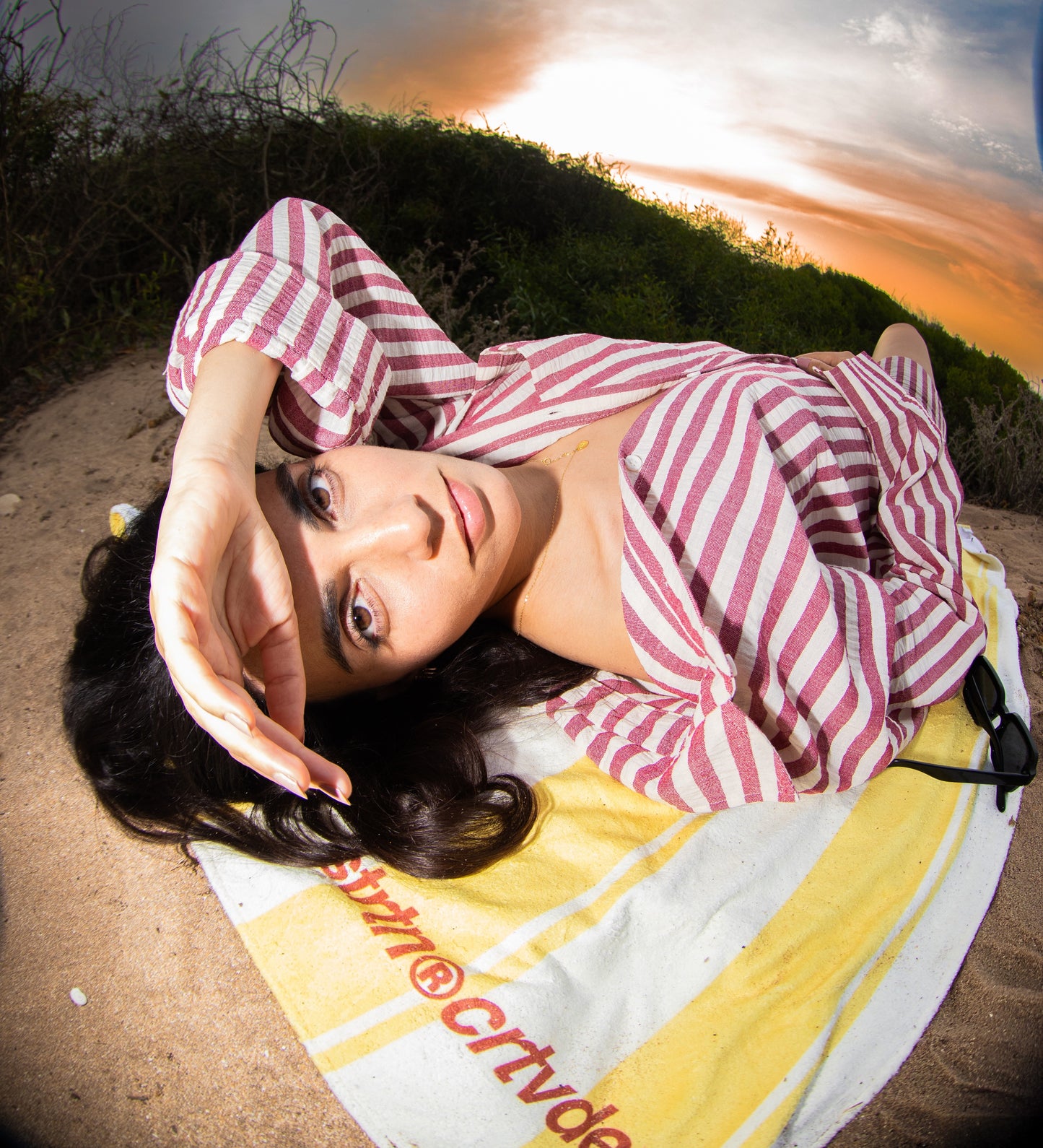 CRTV DEPT. BEACH TOWEL – Solar Stripe