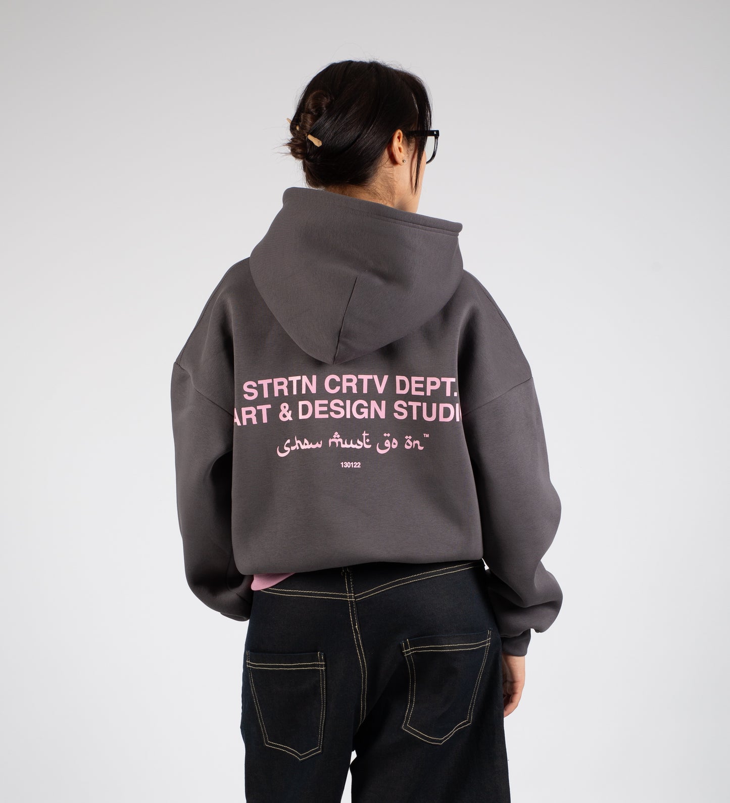 ART & DESIGN STUDIO BOXY HOODIE – Dark Gray