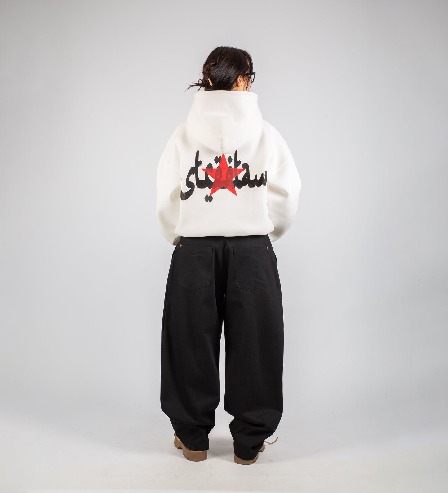CRTV DEPT. MOGUL BOXY HOODIE – White