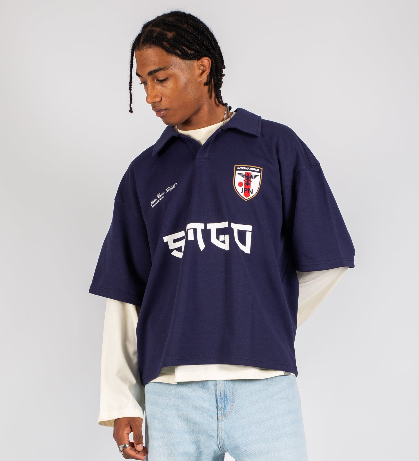CRTV DEPT. JAPAN HEAVYWEIGHT POLO – Navy