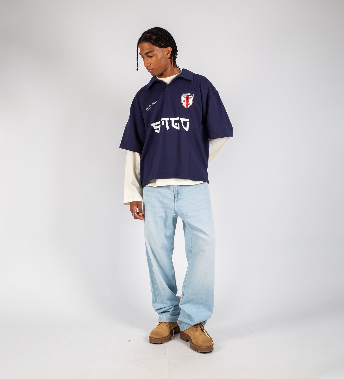 CRTV DEPT. JAPAN HEAVYWEIGHT POLO – Navy