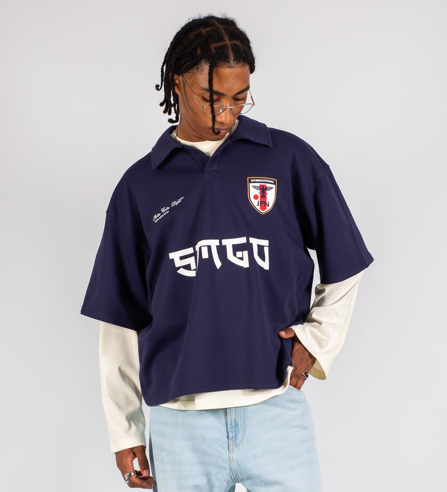 CRTV DEPT. JAPAN HEAVYWEIGHT POLO – Navy