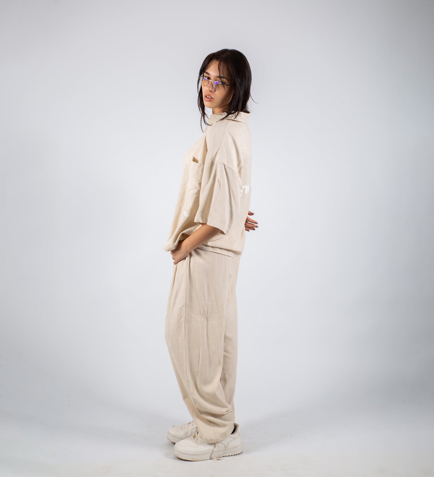 STRTN® CRTV DEPT. LINEN SHIRT – Cream