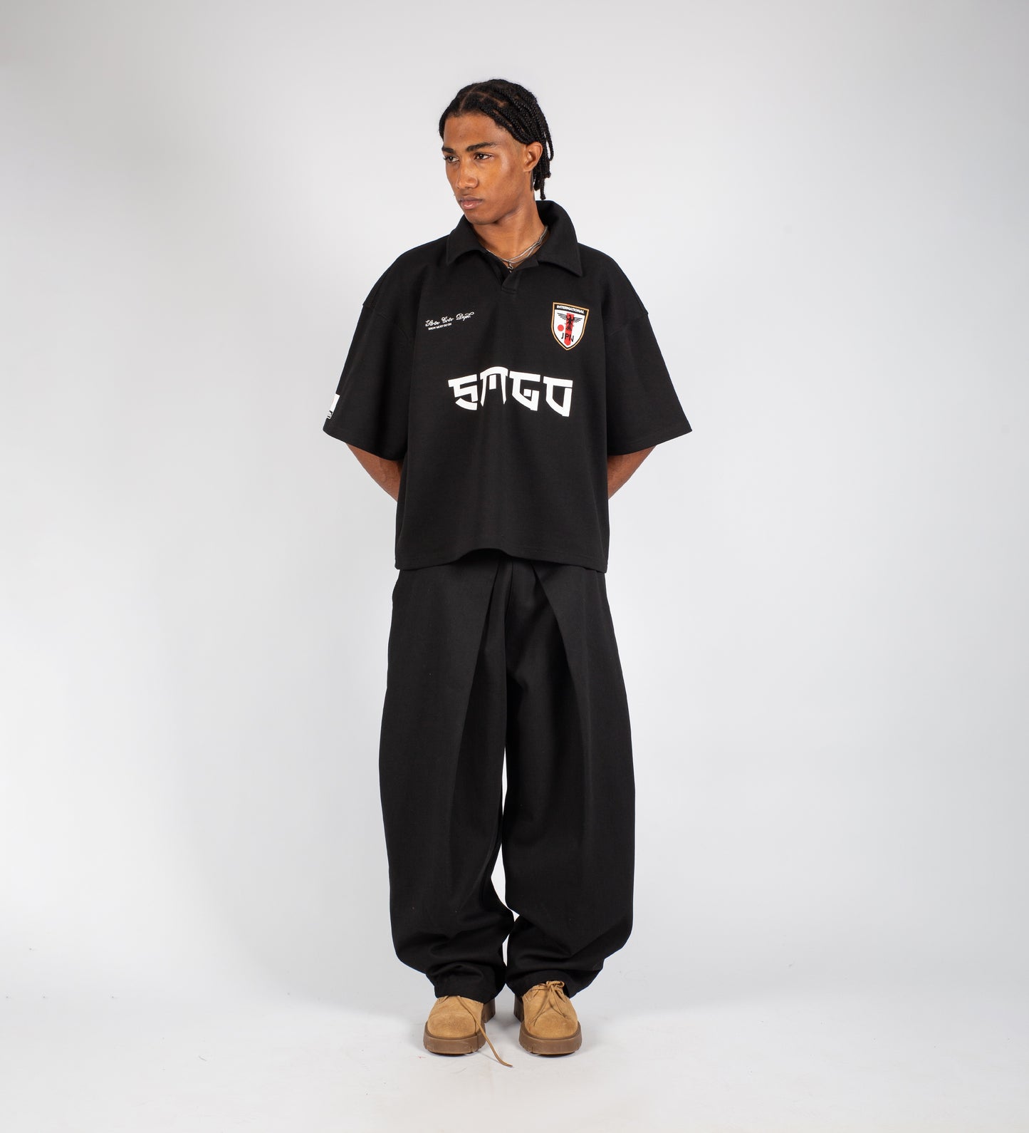 CRTV DEPT. JAPAN HEAVYWEIGHT PIQUE POLO – Black