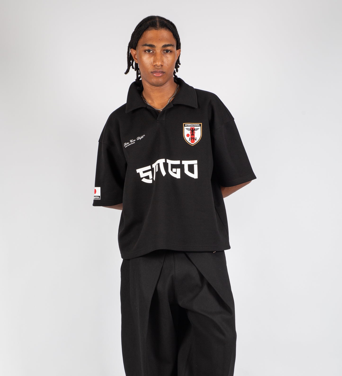 CRTV DEPT. JAPAN HEAVYWEIGHT PIQUE POLO – Black
