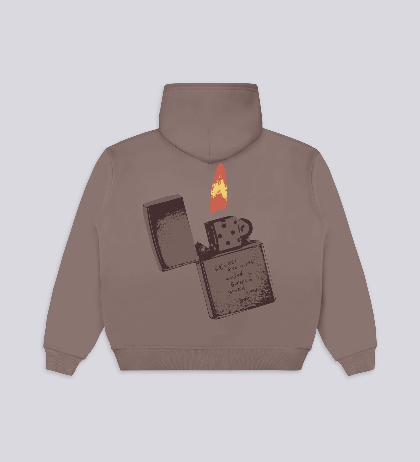 Sweat à capuche Regret Burns – Tabac clair