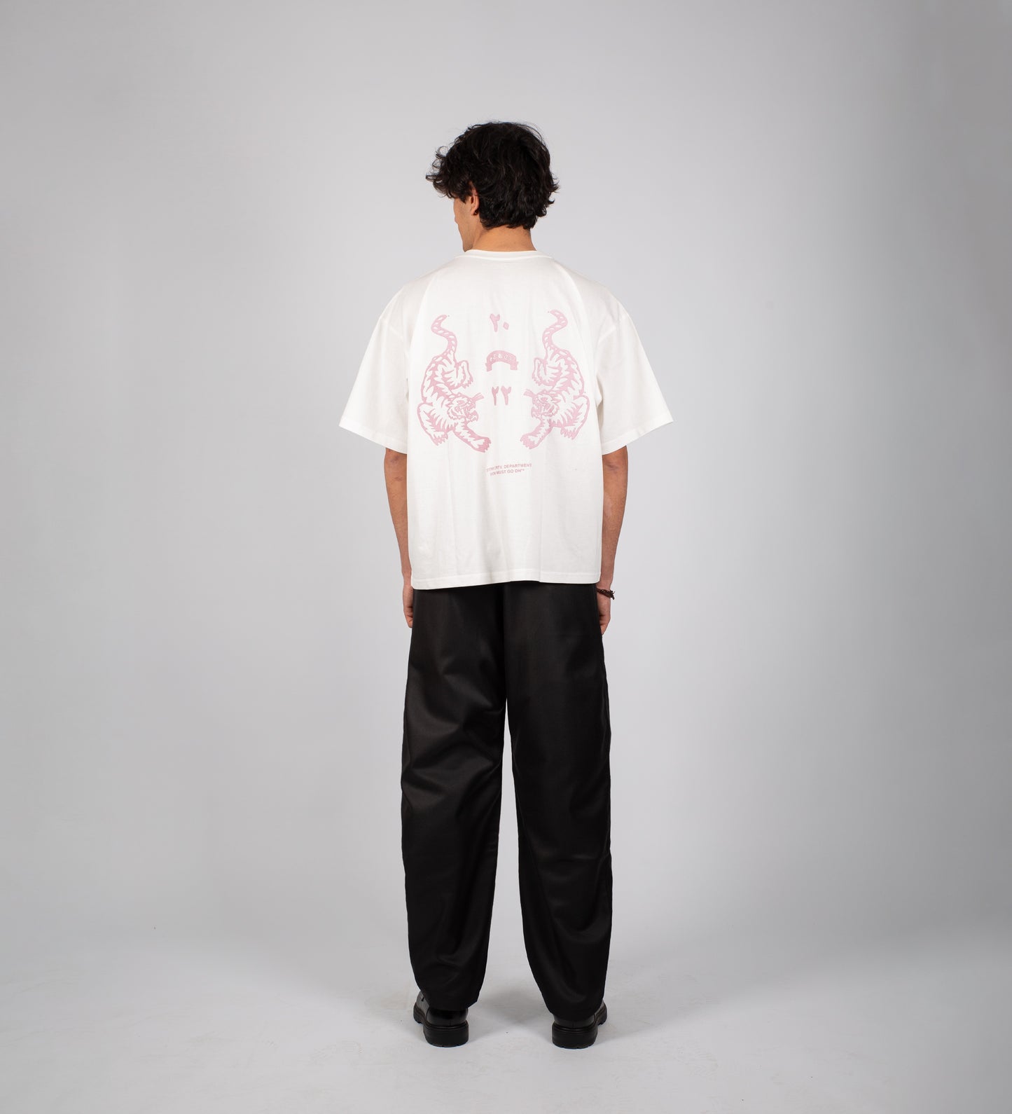 PANTALON PLISSÉ BAGGY SUR MESURE – Noir