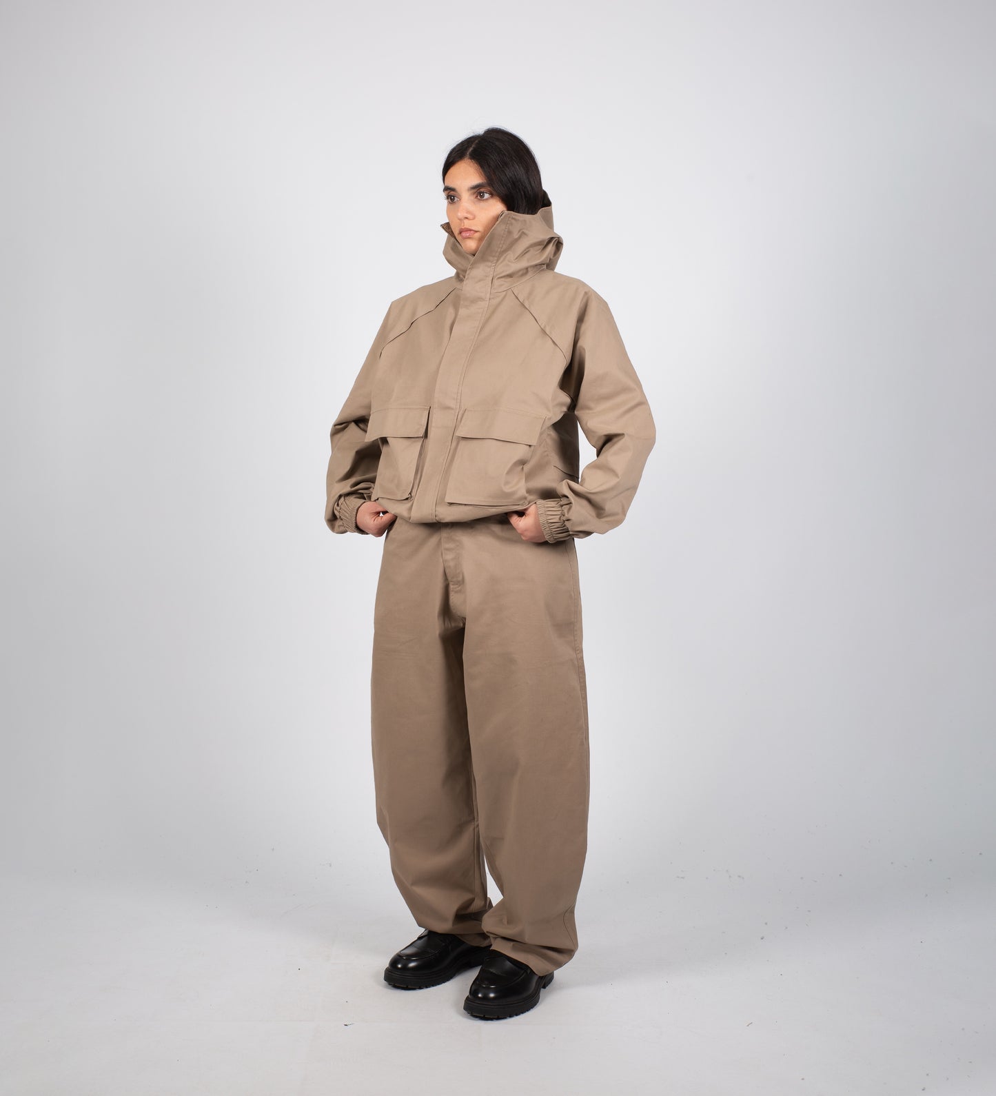 ENSEMBLE SIGNATURE PANTALON BAGGY – Tabac
