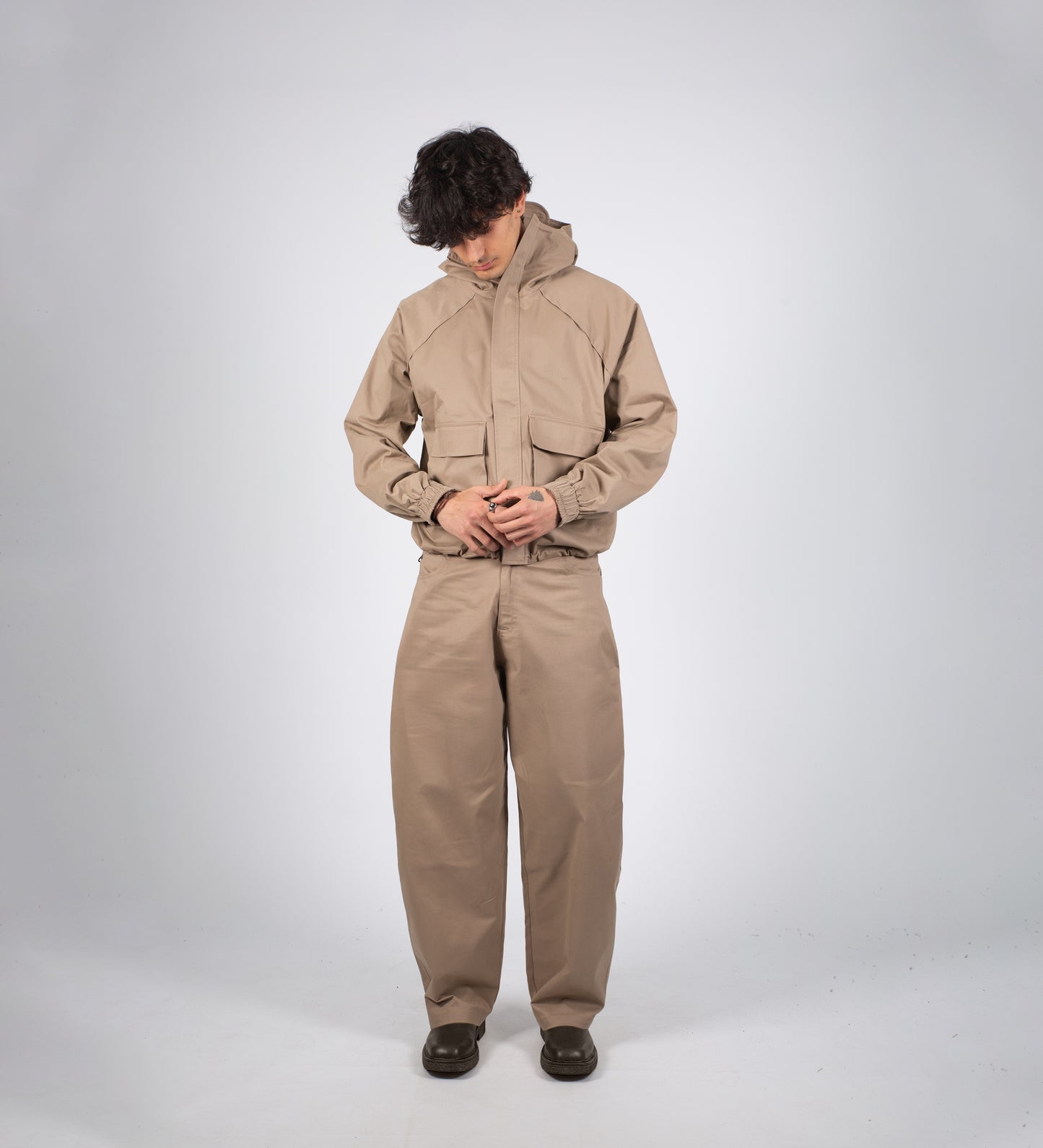 ENSEMBLE SIGNATURE PANTALON BAGGY – Tabac