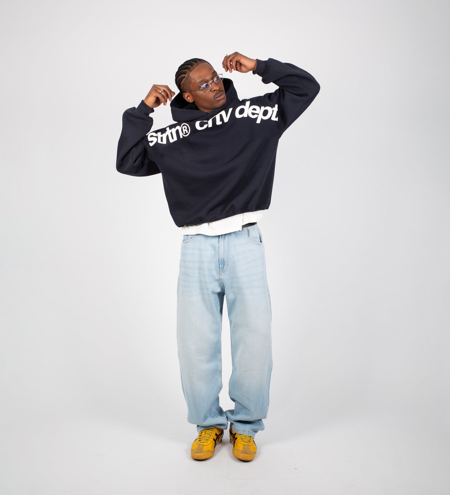 Sweat à capuche STRTN CRTV DEPT. — Bleu marine foncé