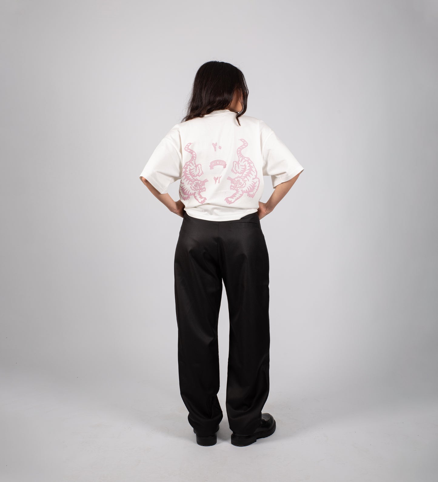 PANTALON PLISSÉ BAGGY SUR MESURE – Noir