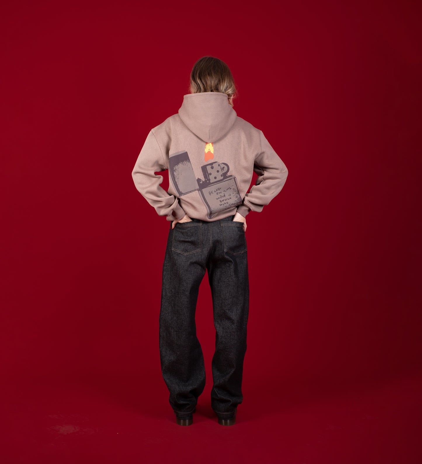 Sweat à capuche Regret Burns – Tabac clair