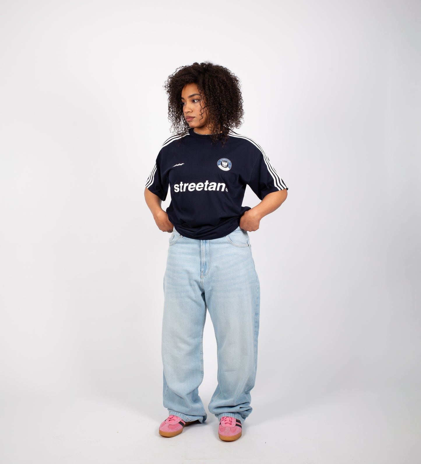 T-SHIRT HOOLIGAN I — Bleu marine foncé