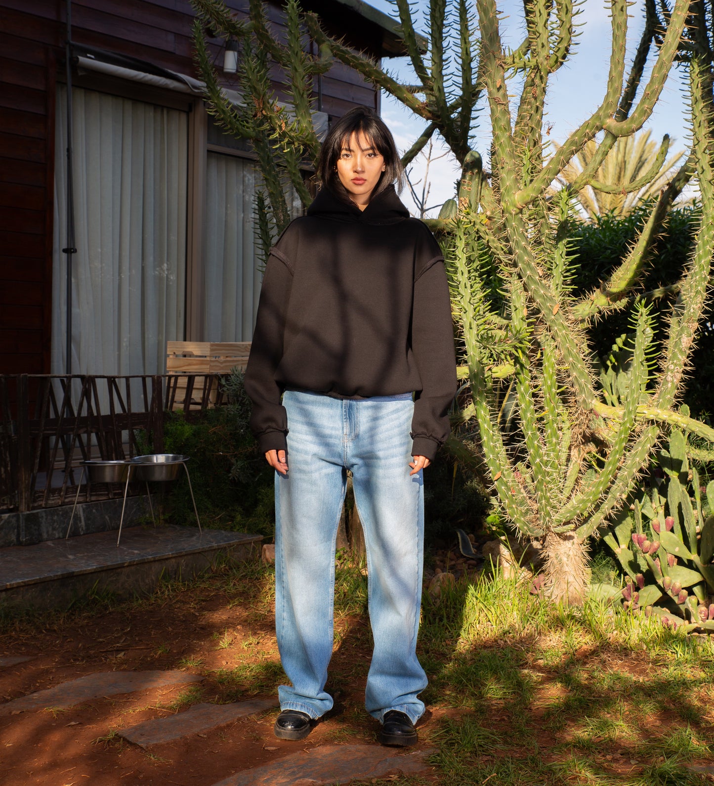 Sweat à capuche usé Quête du Venin - Noir