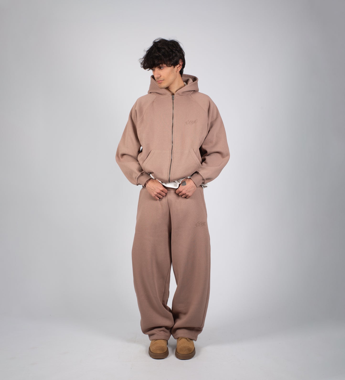 STRTN ZIP-UP HOODIE – Light Tobacco