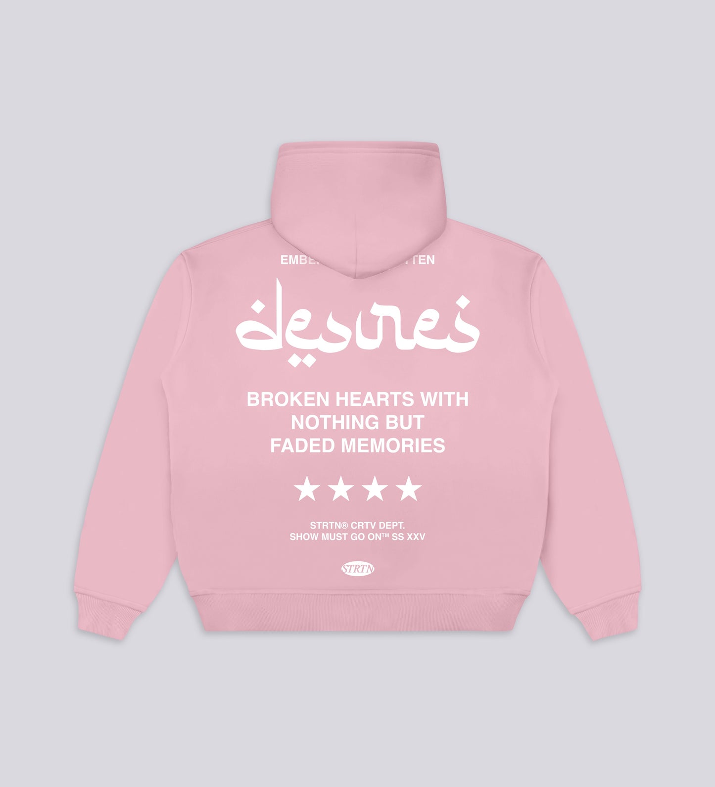 FORGOTTEN DESIRES HOODIE – Baby Pink