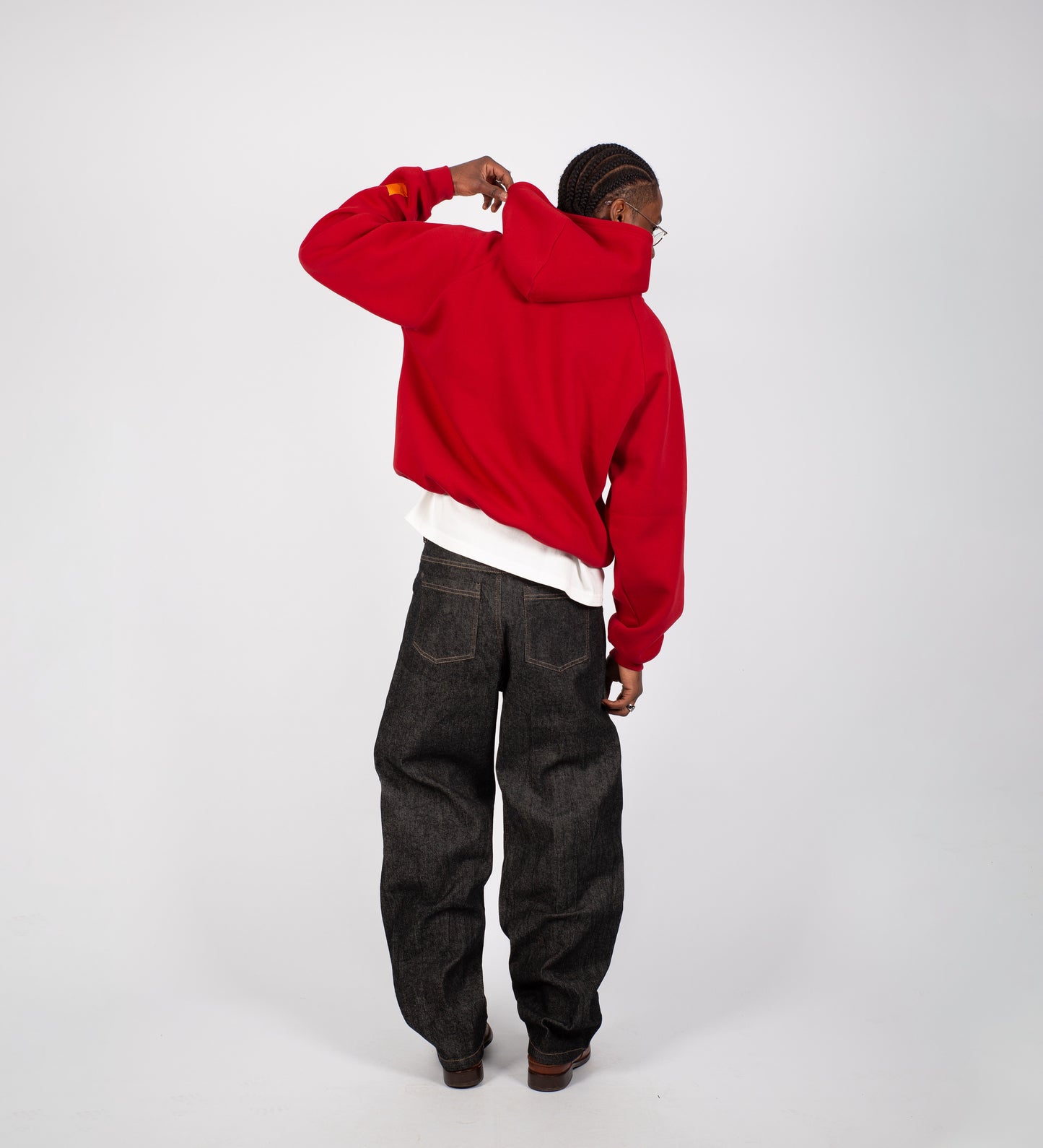 Sweat à capuche STRTN CRTV DEPT. — Rouge