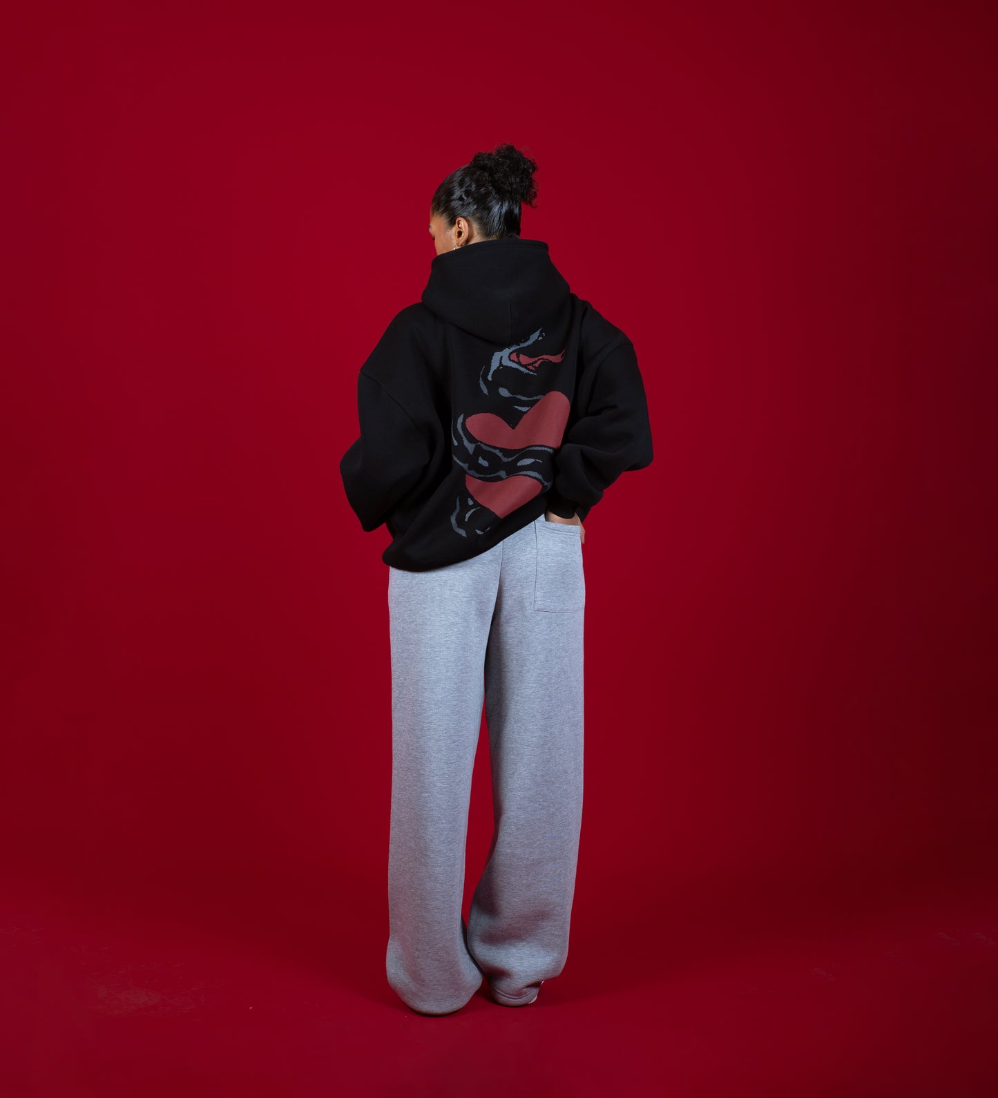 Sweat à capuche zippé « PROTECT YOUR FAITH » – Noir