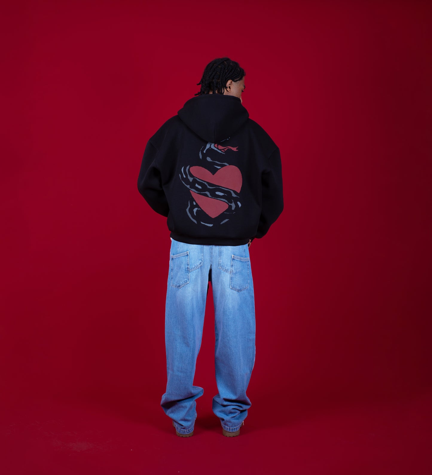 Sweat à capuche zippé « PROTECT YOUR FAITH » – Noir