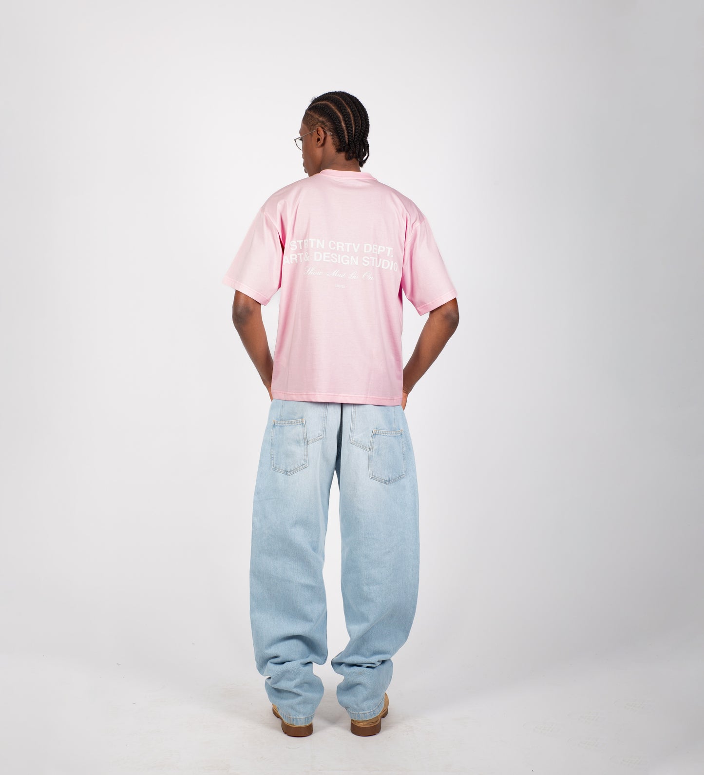 T-SHIRT STRTN CRTV DEPT. – Rose pâle