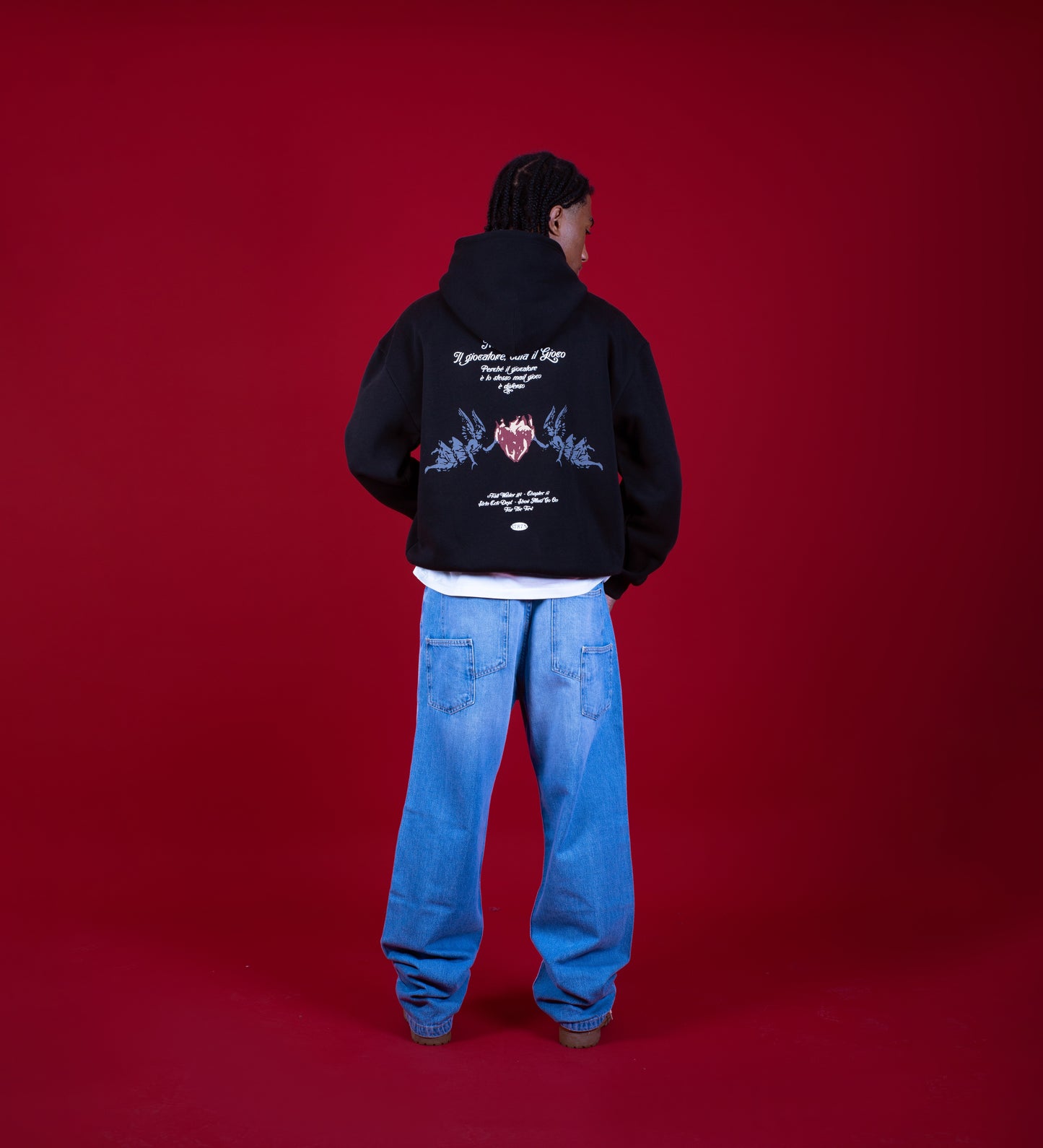 SWEAT À CAPUCHE ODIA IL GIOCO – Noir