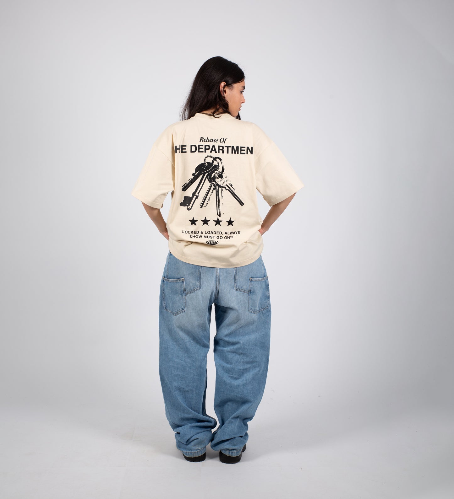 T-SHIRT LOCKED & LOADED – Crème