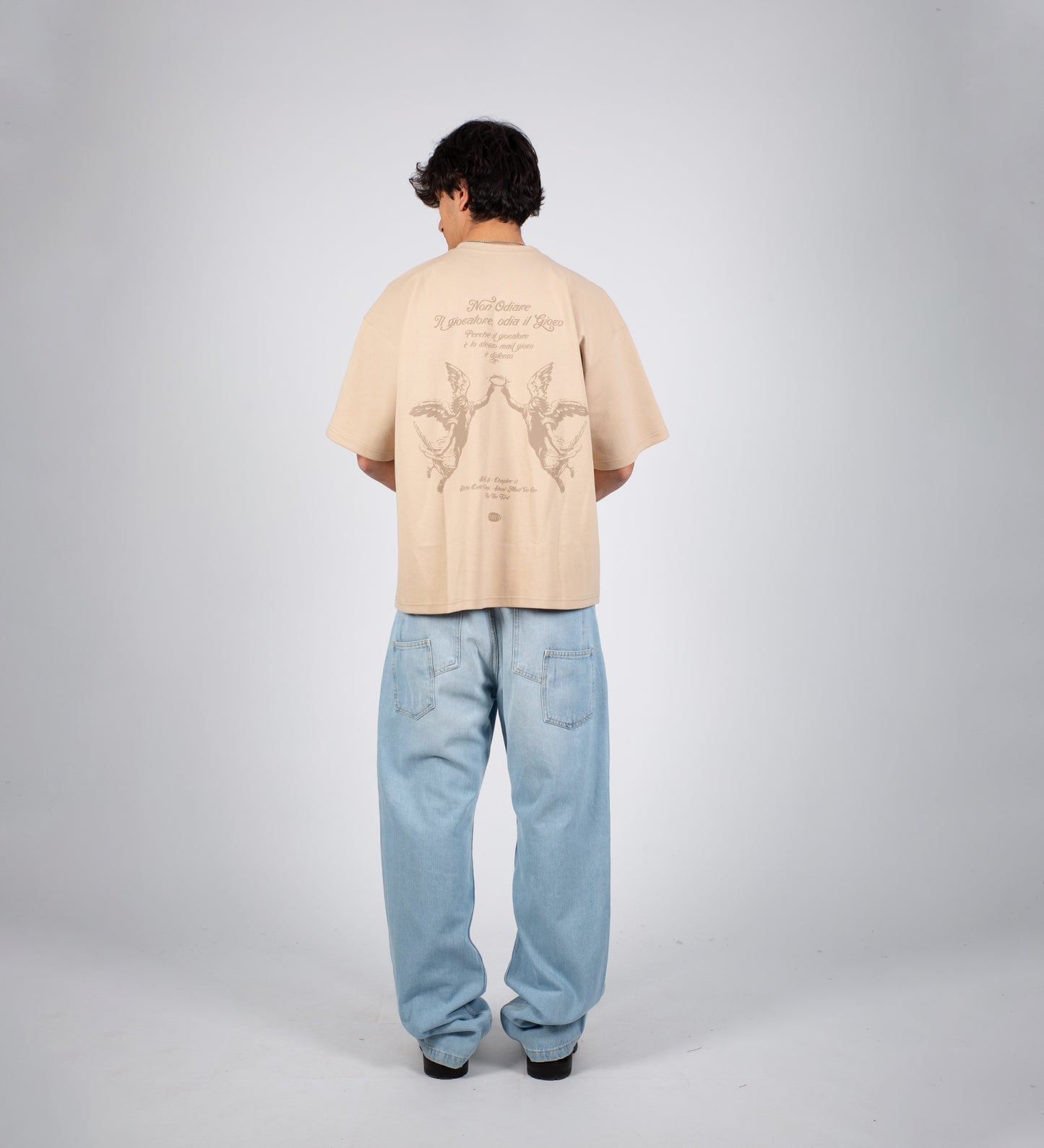 ODIA IL GIOCO V2 BOXY HEAVYWEIGHT T-SHIRT – Cream