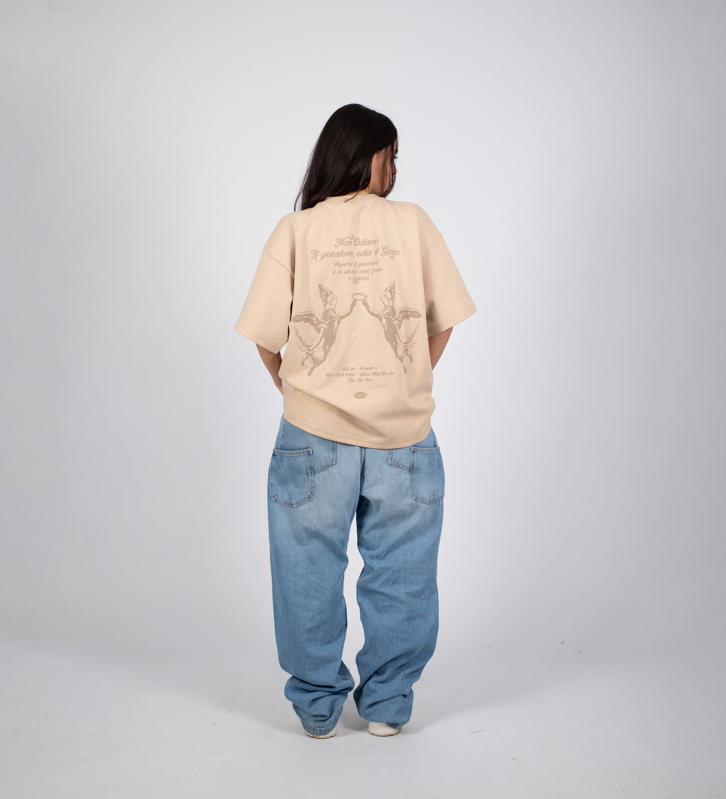 ODIA IL GIOCO V2 BOXY HEAVYWEIGHT T-SHIRT – Cream