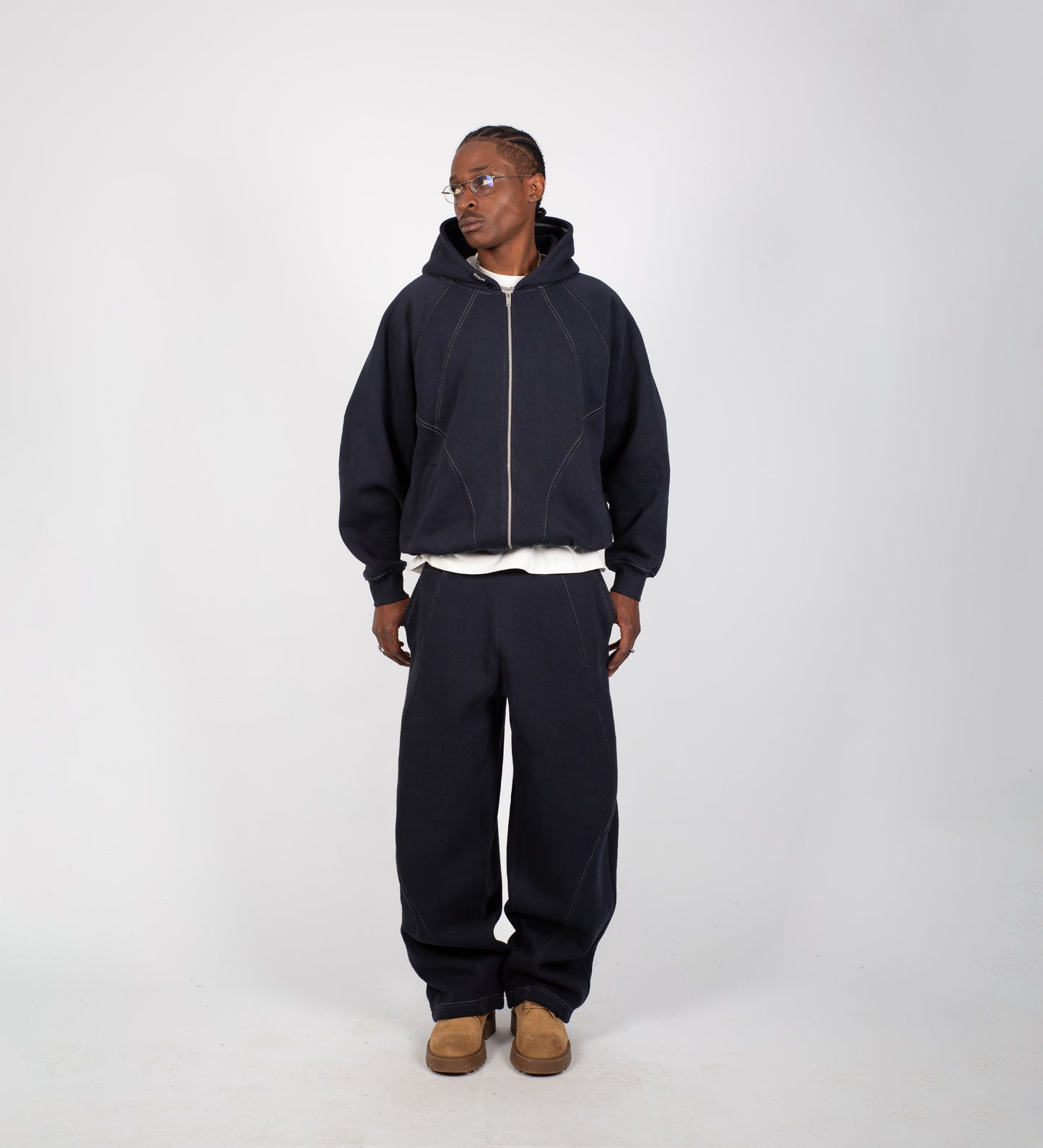 OUTLAW SET ZIP-UP HOODIE - Dark Navy