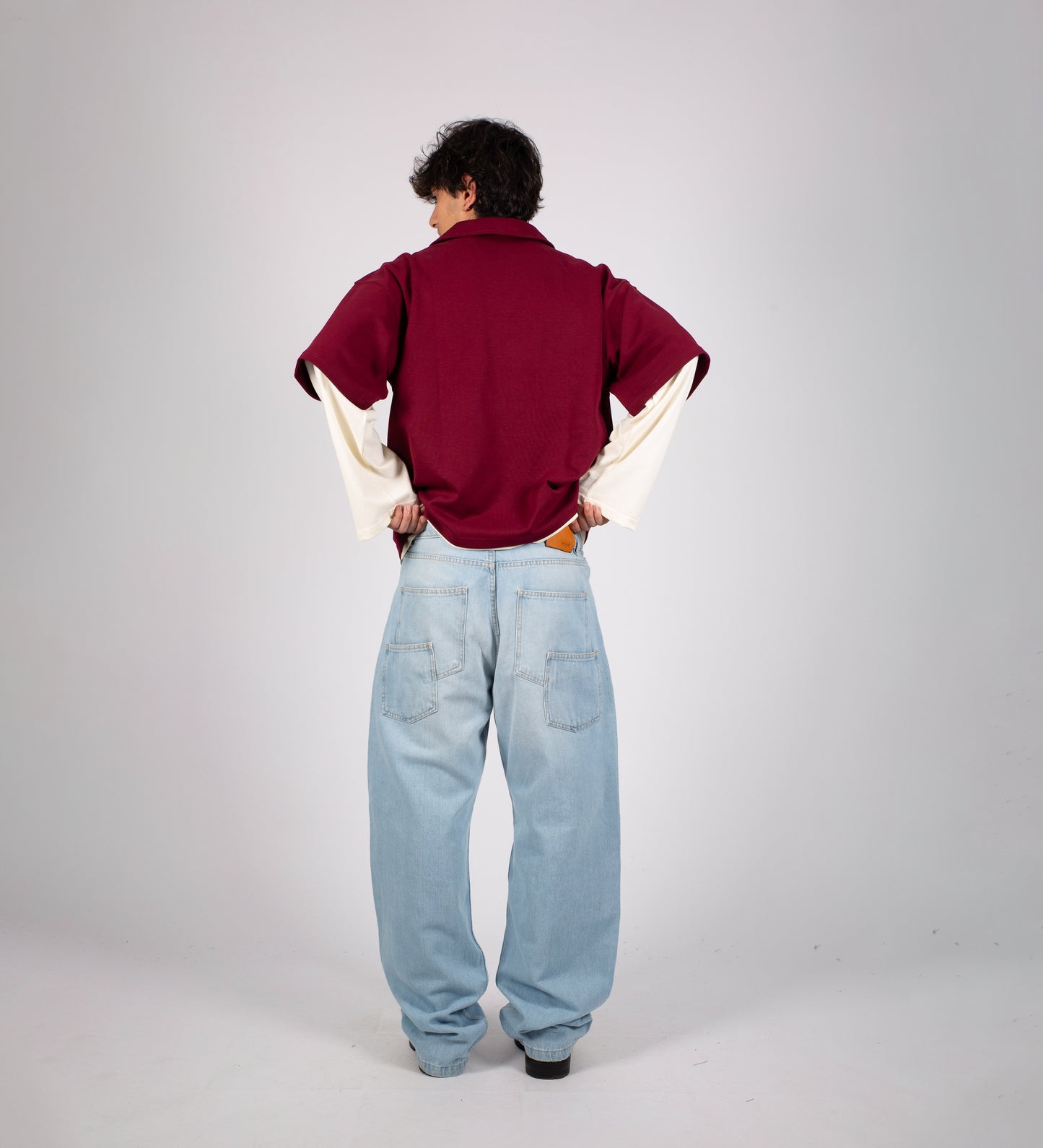 MIDNIGHT CULTURE BOXY HEAVYWEIGHT POLO – Burgundy