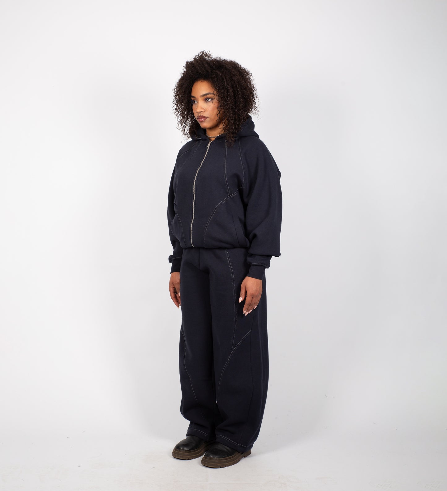 OUTLAW SET ZIP-UP HOODIE - Dark Navy