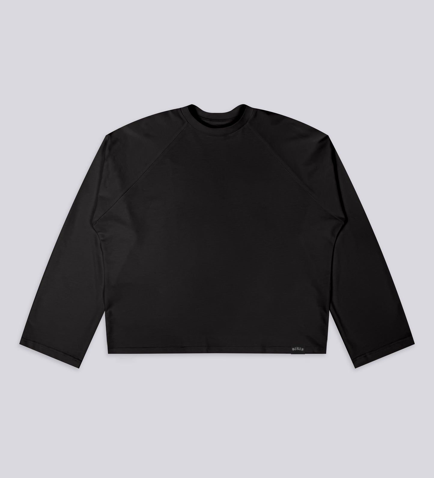 T-SHIRT À MANCHES LONGUES RAGLAN – Noir