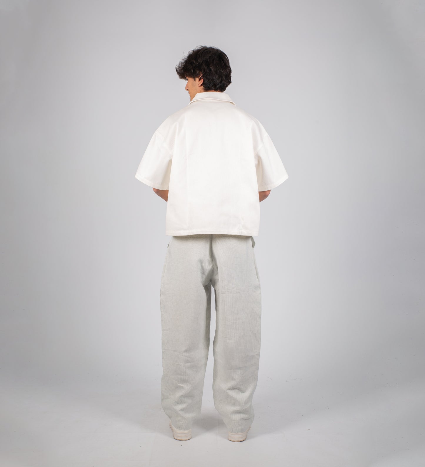CARPENTER ZIP-UP SHIRT – Off White