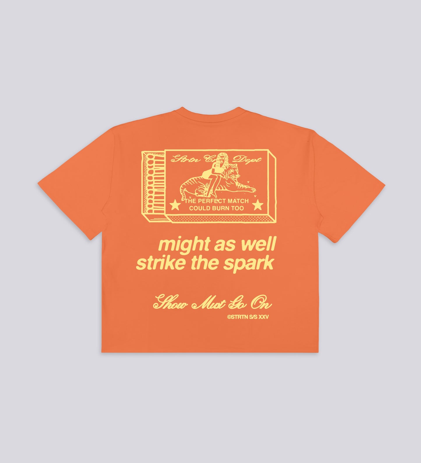 STRIKE THE SPARK T-SHIRT – Peach