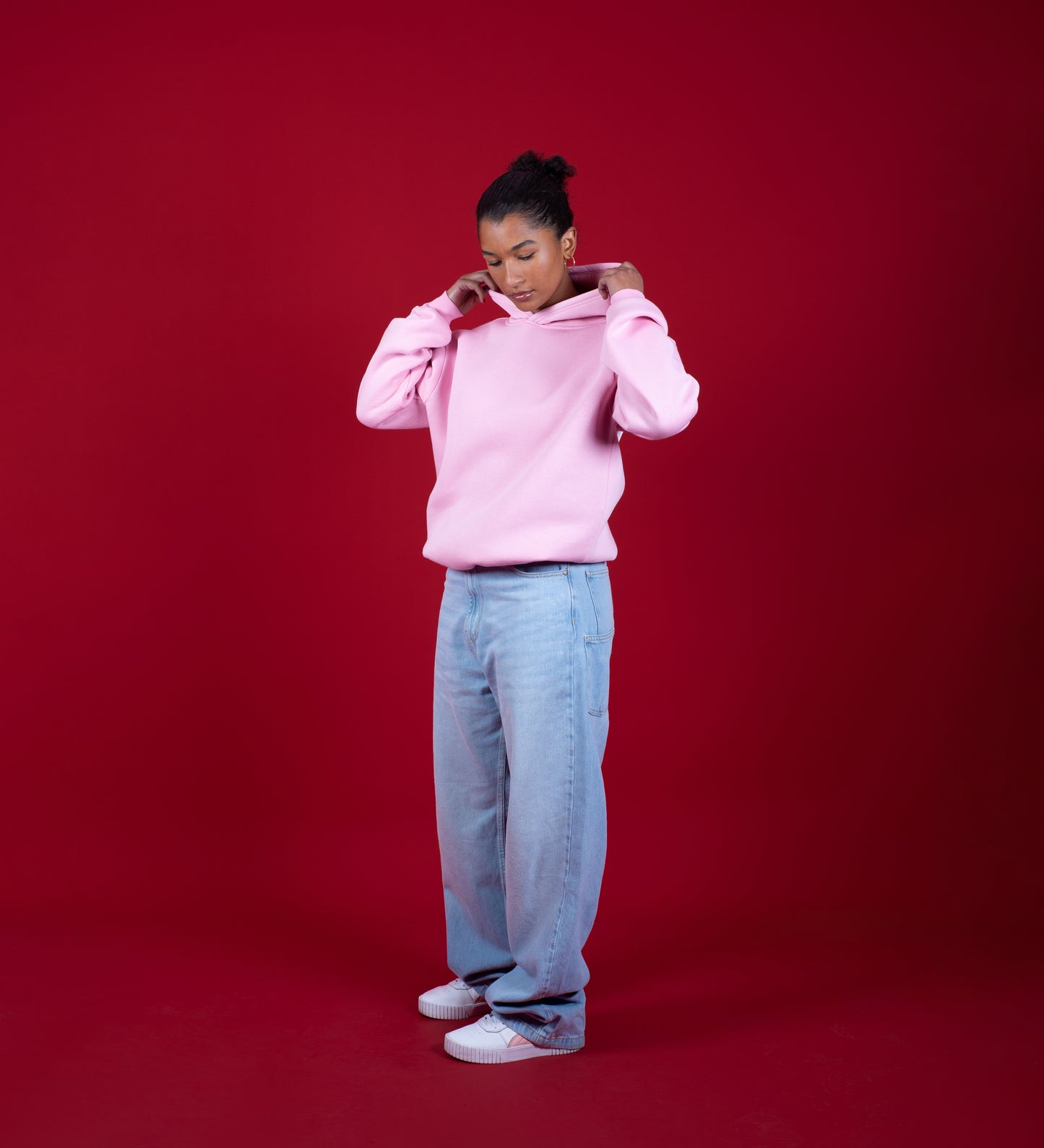 Sweat à capuche CRTV DEPT – Rose clair