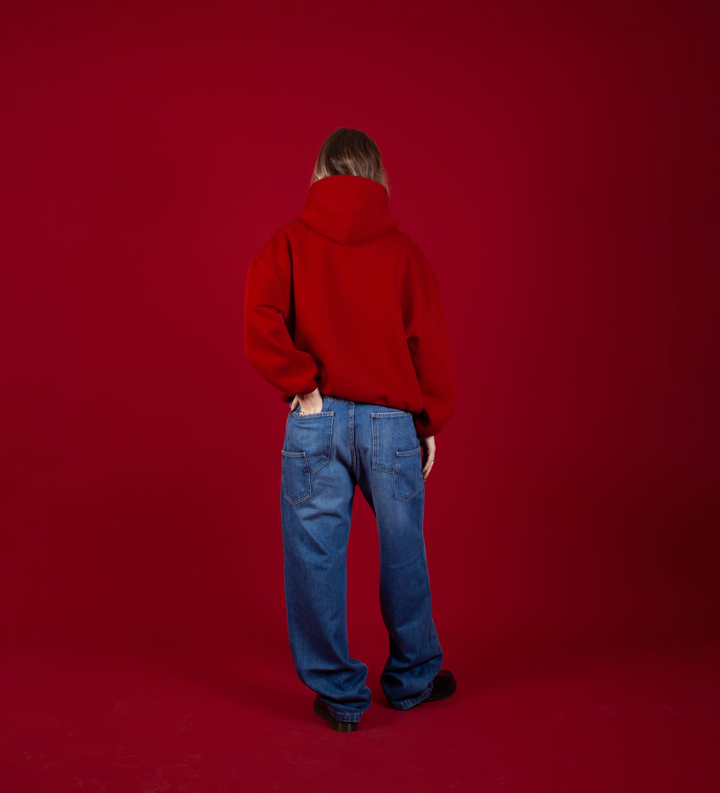 COLD HEARTS ZIP-UP HOODIE – Red