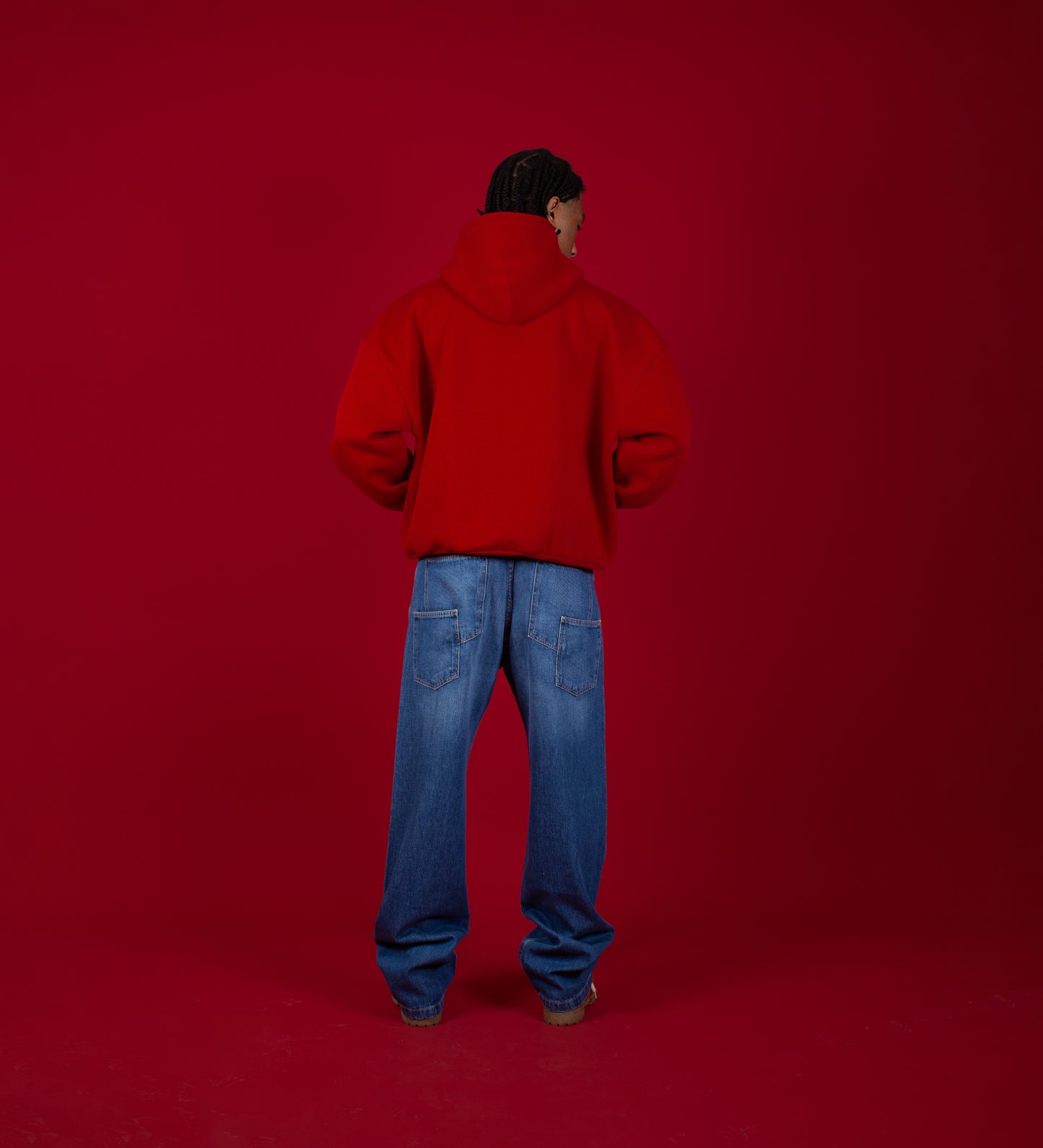 COLD HEARTS ZIP-UP HOODIE – Red