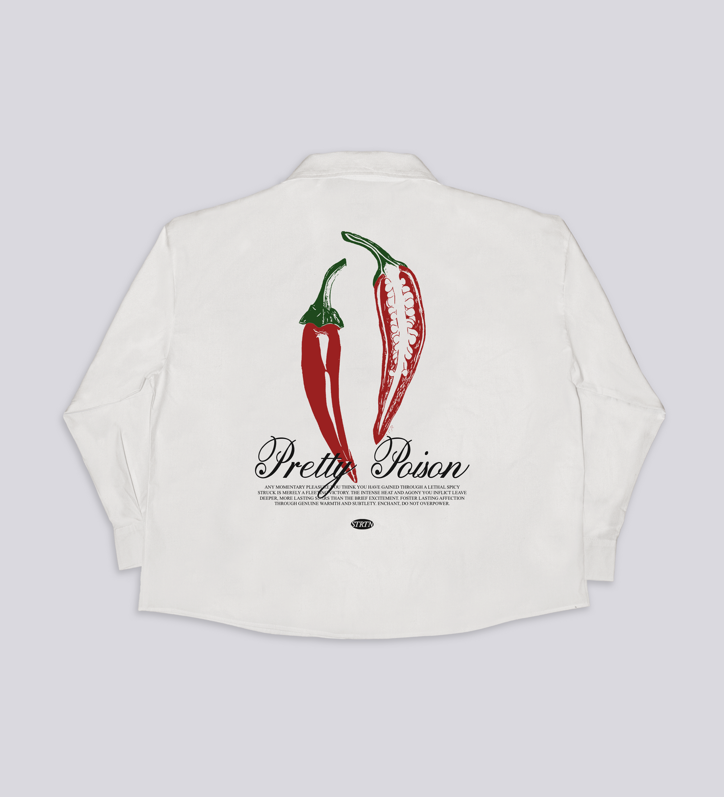 Chemise en popeline PRETTY POISON – Blanc