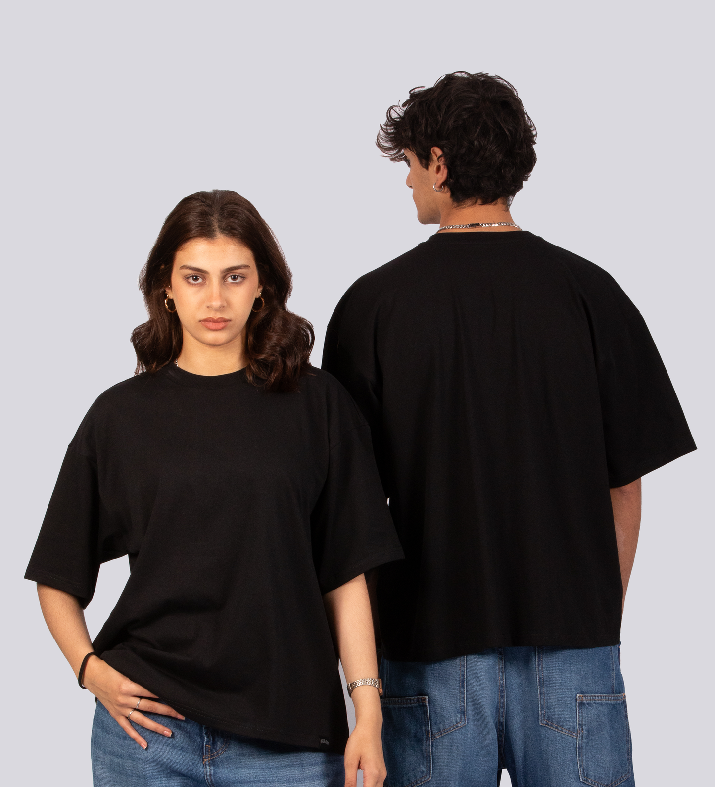T-shirt boxy Cult Supply – Noir