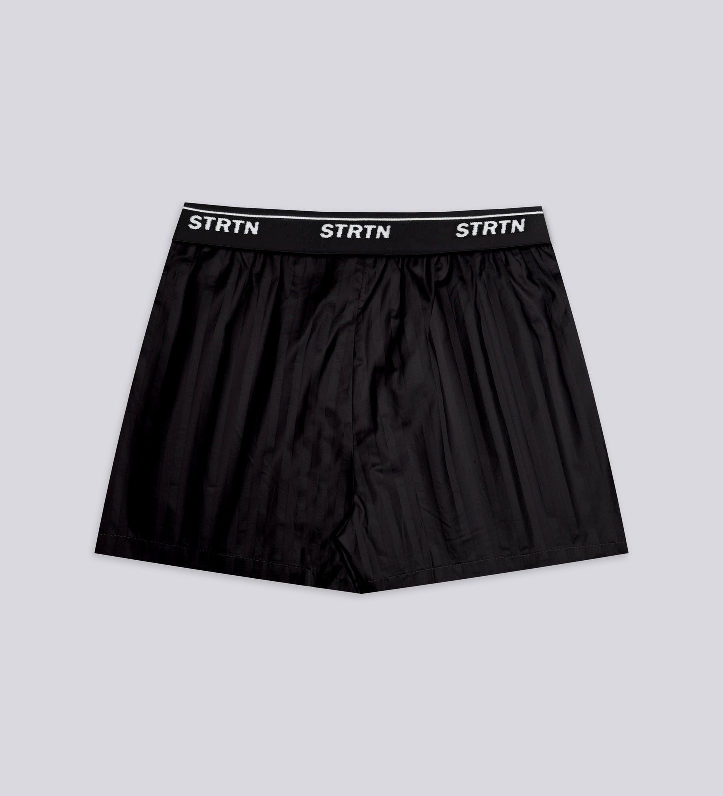LOT DE 2 BOXERS UNISEXES EN POPELINE – Rayé Noir