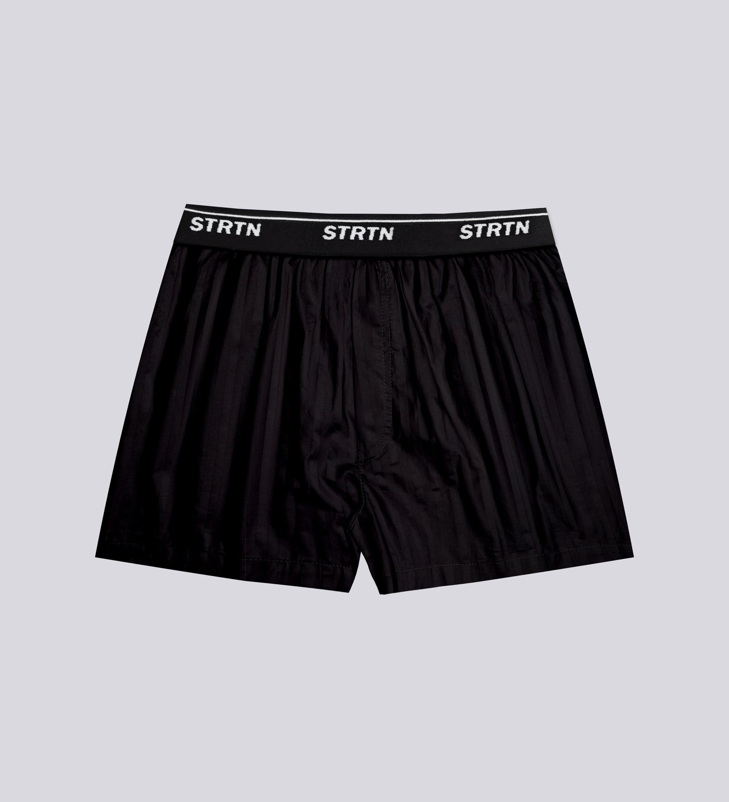 LOT DE 2 BOXERS UNISEXES EN POPELINE – Rayé Noir